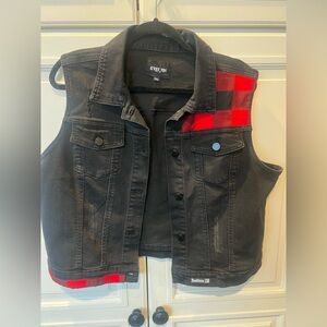 Black Label Black Denim Vest
